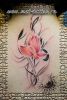 Тату, цветок с орнаментом. Фото татуировки для девушки. На спине. Татуировка в Санкт-Петербурге